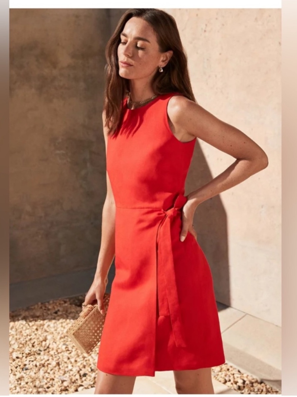 Ann Taylor Linen Wrap Dress